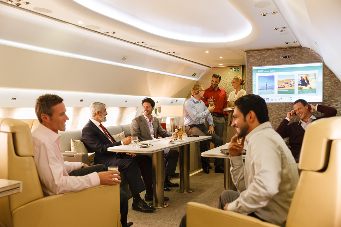 CE Avionics group meeting on plane