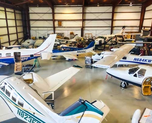 different-aircrafts-parked-in-maintenance-hangar-for-ce-avionics-waiting-for-p-static-testing-to-be-performed